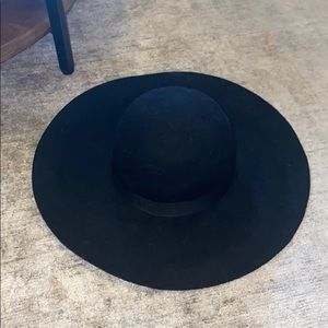 Top shop floppy hat 100% wool hat black one sz